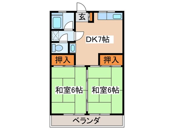 比留間マンションの物件間取画像